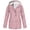 Pink, variant on Meichang Women's Plus Size Fleece-Lined Windbreaker,Oversized Thicken Fleece Lined Raincoat Waterproof Thermal Trench Coat Hoodies Outdoor Warm Hooded Rain Jacket