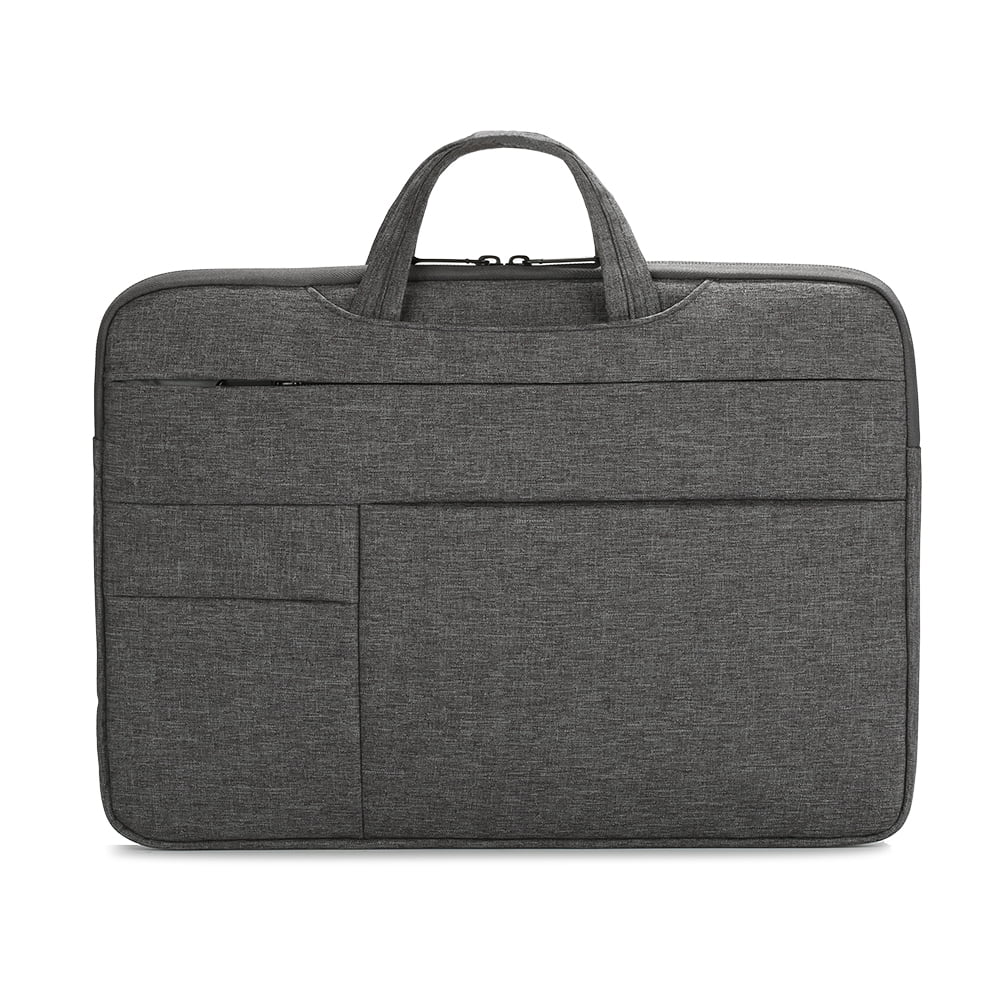 Yeacher Portable Laptop Bag 14 inch Laptop Case Waterproof Nylon Laptop Bag Briefcase Leisure Business Handbag Dark Grey