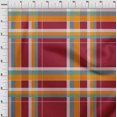 thumbnail image 3 of oneOone Cotton Cambric Fabric Madras Check Print Sewing Fabric BTY 56 Inch Wide, 3 of 4