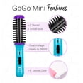 thumbnail image 4 of CALISTA GoGo Mini Heated Round Brush | Curl, Touch-Up, De-Frizz, Smooth, and Style Hair with Mini 7” Styling Tool – Flamingo, 4 of 5