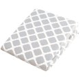 thumbnail image 2 of Kushies Drap-Housse en Flanelle pour Matelas à Langer - Treillis Gris, 2 of 2