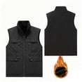 thumbnail image 2 of Veste en Molleton Homme Veste Cargo Extérieure Réversible pour Homme Imperméable, Doublée en Molleton, Multipoche, Style Décontracté Veste en Molleton pour Homme, 2 of 9