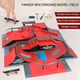 thumbnail image 1 of Skate Park Ramp Parts For Tech Decks Fingerboard Finger Board Parks Gift For Kids, 1 of 5
