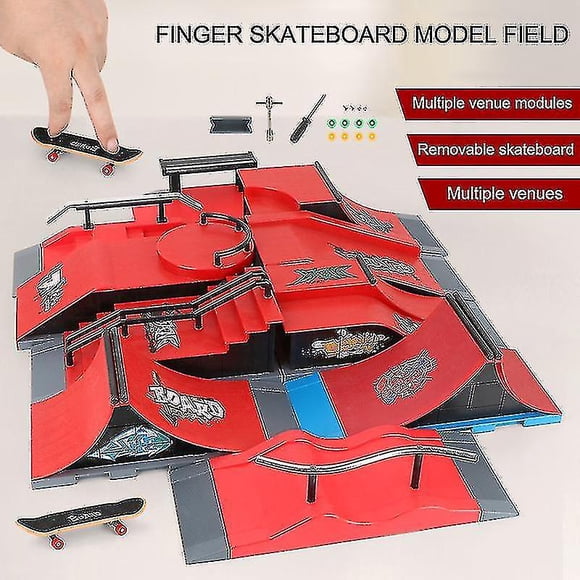 Pièces de Rampe de Skate Park pour Decks Techniques Fingerboard Finger Board Parcs Cadeau pour Enfants