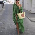thumbnail image 3 of LSLJS Women Plus Size Daily Casual Open Shoulder Vintage Loose Boho Maxi Dress, 3 of 9