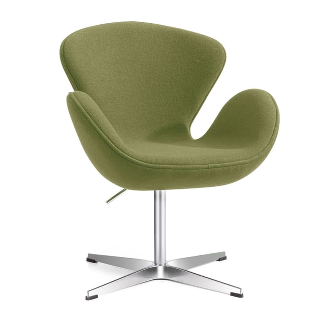 Fauteuil Lounge Pivotant Moderne Lacey avec Vérin Hydraulique