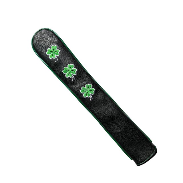 Xingzhi PU Leather Golf Alignment Rod Cover Case Holder Practice Training Aid Black