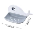 thumbnail image 2 of Drain Rack for Kitchen - Soap Dish Holder for Shower - Easy to Clean Soap - Stylish Bar Soap Holder - for Countertop and Wall Mounted Use, 2 of 7