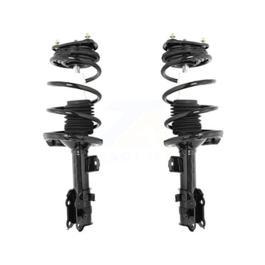 Transit Auto Front Complete Suspension Shocks Strut and Coil Spring Mount Assemblies Kit for Car 2006-2011 Hyundai Accent Kia Rio Rio5 - Left Right Side (Driver Passenger) K78A-100087