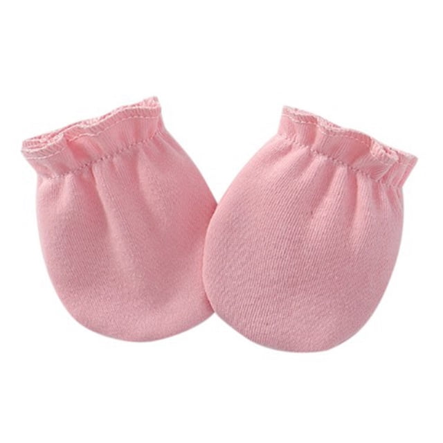 Baby Gloves Soft Pure Color Baby Mittens No Scratch Mittens for Newborn Baby
