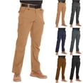 thumbnail image 1 of YOIAVAIOY Men Cargo Hiking Pants Slim Waterproof Outdoor Trousers Lightweight Ripstop Straight Leg Work Pants with Pockets Navy S, 1 of 7