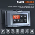 thumbnail image 2 of ANCEL HD3600 Heavy Equipment Diagnostic Tool with DPF Regen Truck Scanner Tool, 2 of 8