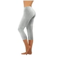 thumbnail image 1 of Birdeem Mode Décontractée Femmes Uni Extensible Dames Taille Haute Pantalon Grand Pantalons de Yoga Capris, 1 of 7