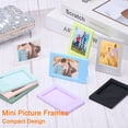 thumbnail image 3 of Uxcell 8 Pcs Mini Cadres Photo 2.4 x 3.6 Pouces Rectangulaire Petit Support de Cadre Photo, Rose, 3 of 5