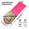 thumbnail image 2 of DESERT & FOX Sacs de Couchage en Flanelle de Coton avec Oreiller, Sac de Compression Enveloppe pour Temps Chaud et Froid 4 Saisons, Sac de Couchage de Randonnée Léger et Portable pour le Camping en Plein Air, la Randonnée, les Voyages, 2 of 5