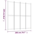 thumbnail image 4 of vidaXL 4-Panel Room Divider White 200x220 cm Fabric, 4 of 5
