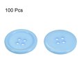 thumbnail image 3 of Unique Bargains Bleu Pâle Boutons en Résine à 4 Trous pour Couture (Lot de 100), 3 of 5