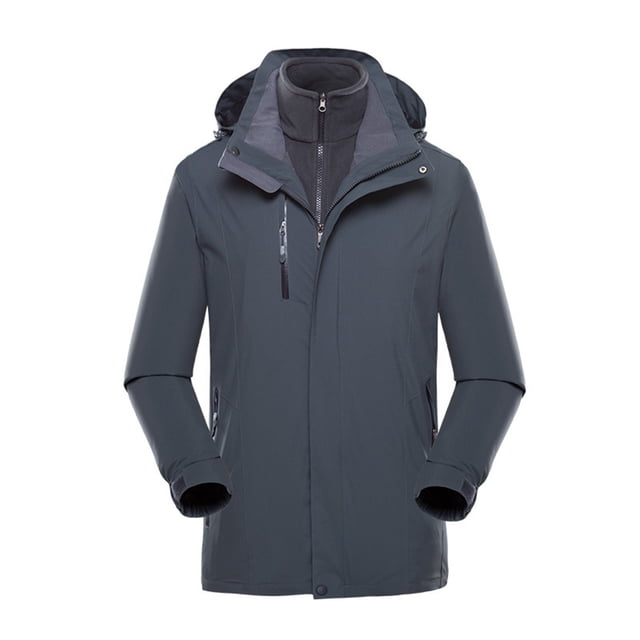 Qertyioot Plus Size Coat for Womens,Ladies Fleece Thickened Warm Hooded Reversible Jacket