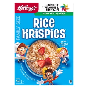 Kellogg's Rice Krispies Céréales originales 560 g (taille de la famille)