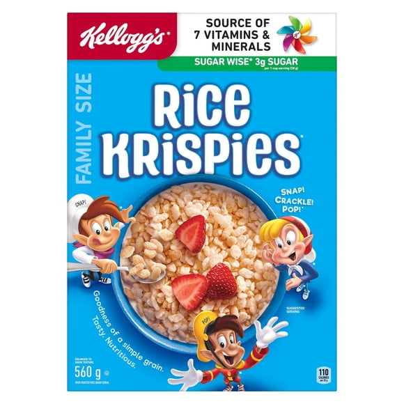 Céréales Kellogg's Rice Krispies originales 560 g (format familial)