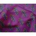 thumbnail image 4 of oneOone Silk Tabby Fabric Leaves & Floral Block Print Sewing Fabric BTY 42 Inch Wide, 4 of 4