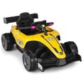 thumbnail image 1 of Costway 12V Kids Ride on Car Electric Racing Truck Remote Control w/ MP3 & Lights Yellow, 1 of 10