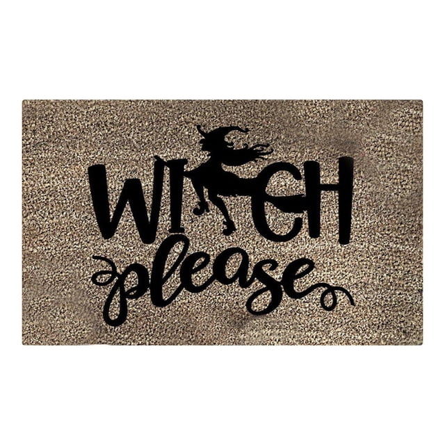 Leutsin Halloween Door Mat Cartoon Floor Mat Hallway Kitchen Foot Mat Soft Non-slip