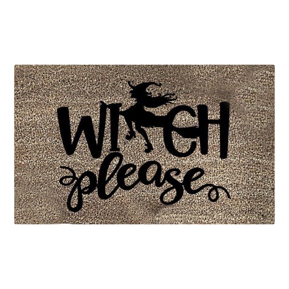 Leutsin Halloween Door Mat Cartoon Floor Mat Hallway Kitchen Foot Mat Soft Non-slip
