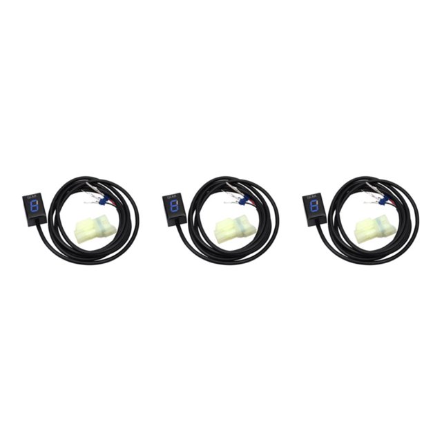 Baohd Indicateur de Vitesse pour Moto Affichage Bleu 3Ensemble
