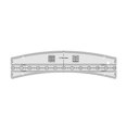 thumbnail image 2 of SDNall 1 Pack Twisted L Templates Acrylic Quilting Templates For Apprentices DIY Quilting Sewing Crafts Embroidery, 2 of 9