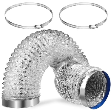 SHISUYAN Dryer Vent Hose Aluminum Foil Ducting Flexible Dryer Ducting Air Hose With Clamps Tapes