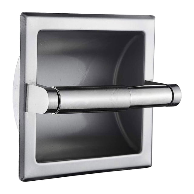 veasfak Wall-Mounted Toilet Paper Holder Paper Roller Racks Organizer Wipe Paper Storage A