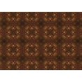 thumbnail image 1 of Ahgly Tapis Rectangulaire Lavable en Machine Intérieur Transitionnel Acajou Brun, 4 Pieds x 6 Pieds, 1 of 7