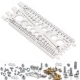 thumbnail image 1 of Nut Bolt Thread Gauge, Ideal Tool for Quick Bolt and Nut Sizing, Easy to Read, Robust with Wall Mounting Hole, Metric and Imperial Sizes with Nail Holes and Side Pins, Sturdy, 1 of 7
