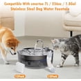 thumbnail image 2 of 12 Pack Replacement Filters and Sponge for smartoo 7L / 236oz / 1.8Gal Stainless Steel Dog Water Fountain, 12 Filters + 12 Sponge, 2 of 7