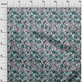 thumbnail image 3 of oneOone Cotton Cambric Turquoise Green Fabric Abstract Geometric With Texture Craft Projects Decor Fabric Printed By The Yard 56 Inch Wide, 3 of 4