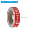 thumbnail image 2 of Unique Bargains Directional Flow Arrow Tape 1-3/16'x65', Adhesive Pipe Identification Marking Stickers, White on Red, 2 of 5
