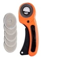 thumbnail image 1 of 1 SET Rotary Cutter & 6 Cutting Blades for Sewing Quilting Fabric Cutting Craft Tool, 1 of 16