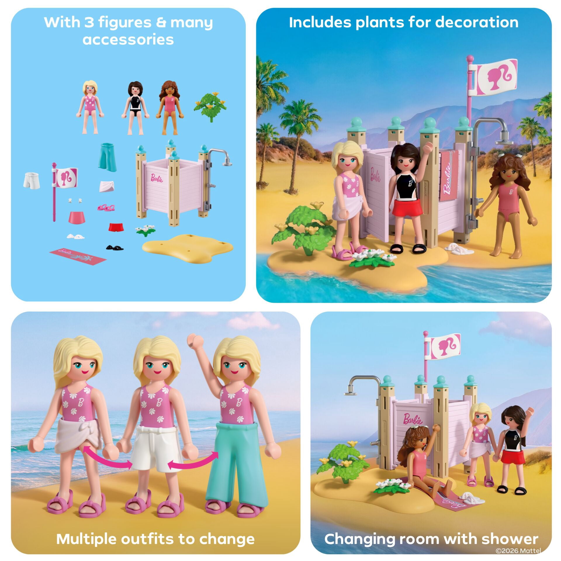 PLAYMOBIL x Barbie Beach Dress Up