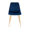 thumbnail image 2 of Domina Black velvet Dining Chair Set of 2, 2 of 7