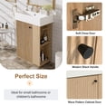 thumbnail image 3 of Homy Casa 22" Small Bathroom Vanity with Sink, Compact Single Sink Vanity for Bathroom, 3 of 10