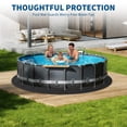 thumbnail image 4 of Heavy Duty Pool Liner Pad for Above Ground Pools - Durable Non-Woven Geotextile Ground Shield - Puncture & Weed Resistant, Eco-Friendly - Extends Liner Life - Round, Size: 33, 4 of 8