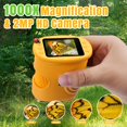 thumbnail image 3 of Mcbazel Kids Microscope 1000x Magnification, 2MP HD CameraPortable STEM Microscope for Kids with LED Lights, Anti-Shake, 3 of 9