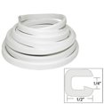thumbnail image 2 of Taco Boat Edge Trim V30-1008W25-1 Use To Cover Unfinished Edges; 25 Feet Length; 1/4 Inch Inner Width x 1/2 Inch Outer Height; White; PVC, 2 of 2
