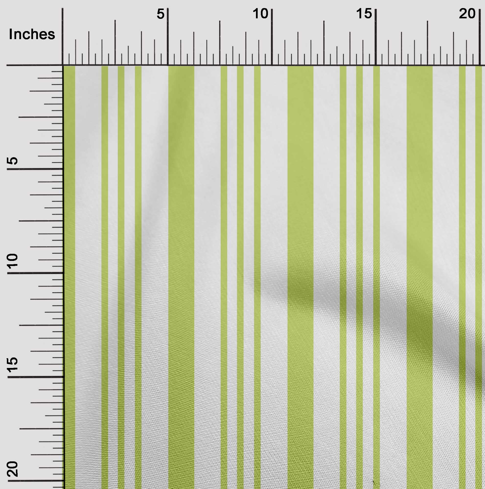 oneOone Tissu en Viscose Chiffon Tissu à Rayures Imprimées BTY 42 Pouces de Large