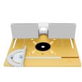 thumbnail image 2 of TFixol Gold Aluminum Alloy Router Table Insert Plate Set with Adjustable Height Base, Fence, Push Block, and Angle Gauge - 4-Piece Woodworking Kit (240x200mm), 2 of 5