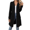 thumbnail image 3 of Yuyuzo T-Shirts à Boutons pour Femmes Robe Manches Courtes Bouffantes Col Rond Blouses Tunique de Travail Bureau, 3 of 7