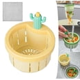 thumbnail image 1 of Cactus Kitchen Sink Strainer Press Automatic Dumping Basket Multi-Functional Home Use Cactus Sink Draining Basket Filter Net Lifting Basket Kitchen Waste, 1 of 4