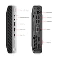 thumbnail image 3 of HP EliteDesk 800 G3 Mini Ordinateur de Bureau Professionnel PC Intel Quadricœur i7-6700T jusqu'à 3,60 GHz, 8G DDR4, 128 Go SSD, VGA, Port DP, Windows 10 Pro 64 Bits - Multilingue - Anglais/espagnol (Remis à Neuf), 3 of 4