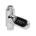thumbnail image 1 of LED Display Home Water Shower Thermometer Flow Water Self-Generating Temperture Meter Monitor, 1 of 7